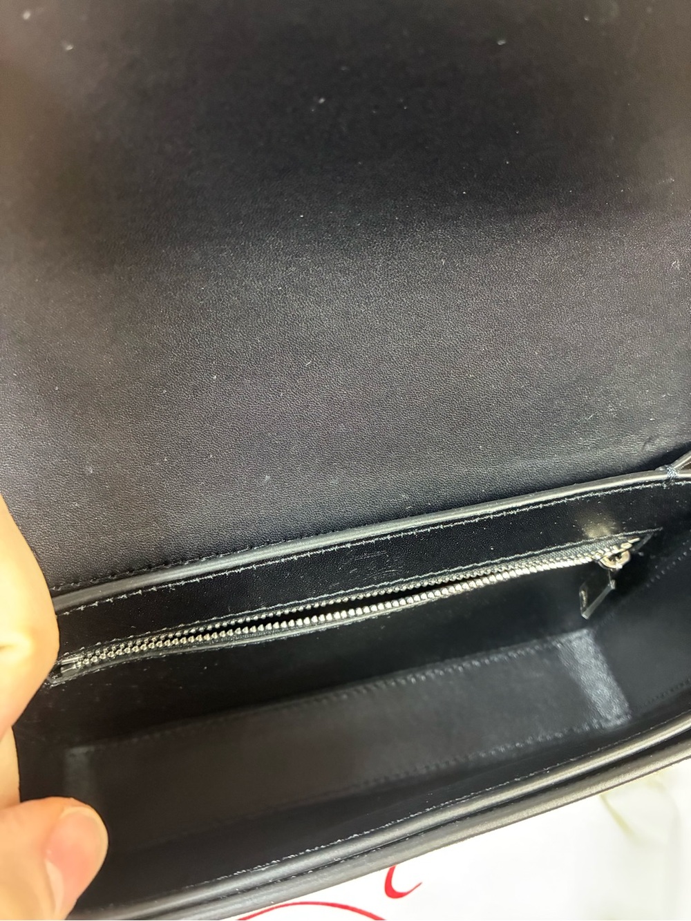 Christian Louboutin Loubi54 Crystal Studded Black Suede Strass Shoulder Bag NWT - Picture 10 of 13